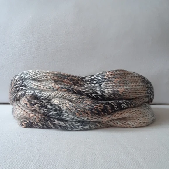 Garage. Cowl Neck Scarf. Greys & Pinks - Picture 3 of 16